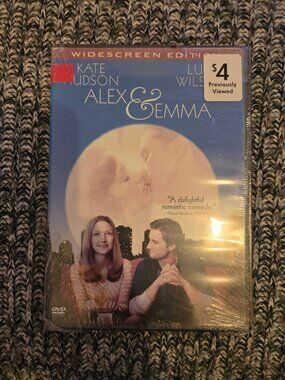 Alex & Emma DVD Widescreen Edition Romantic Comedy Luke Wilson Kate Hudson